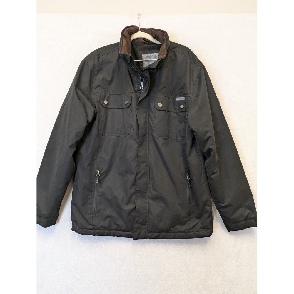 Rugged Elements Men's Black Full Zip‎ Jacket Size Medium Lined
